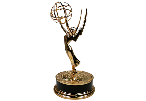 Beautiful trophy sculpture casting the Prestigious National Academy of Television Arts and Sciences NATAS Emmy Award Statuette updated and manufactured by Society Awards